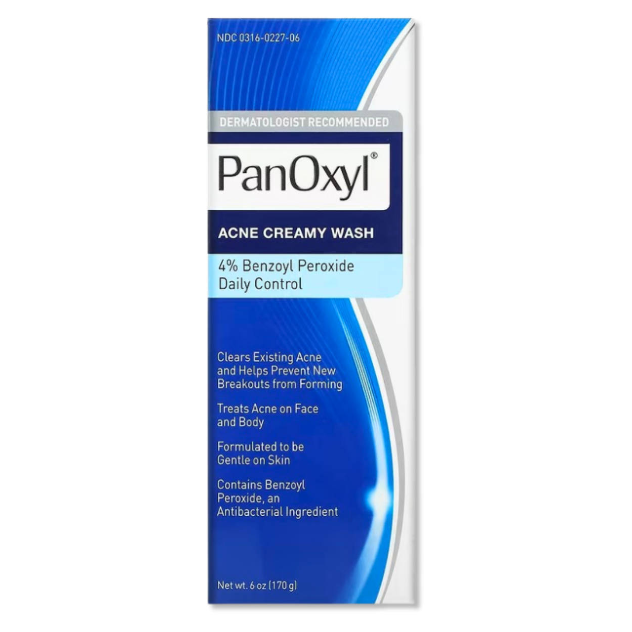 PanOxyl Acne Creamy Wash 4% Benzoyl Peroxide 170g
