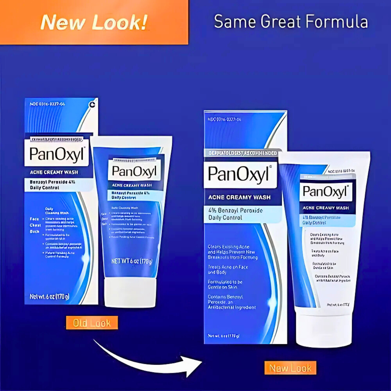 PanOxyl Acne Creamy Wash 4% Benzoyl Peroxide 170g