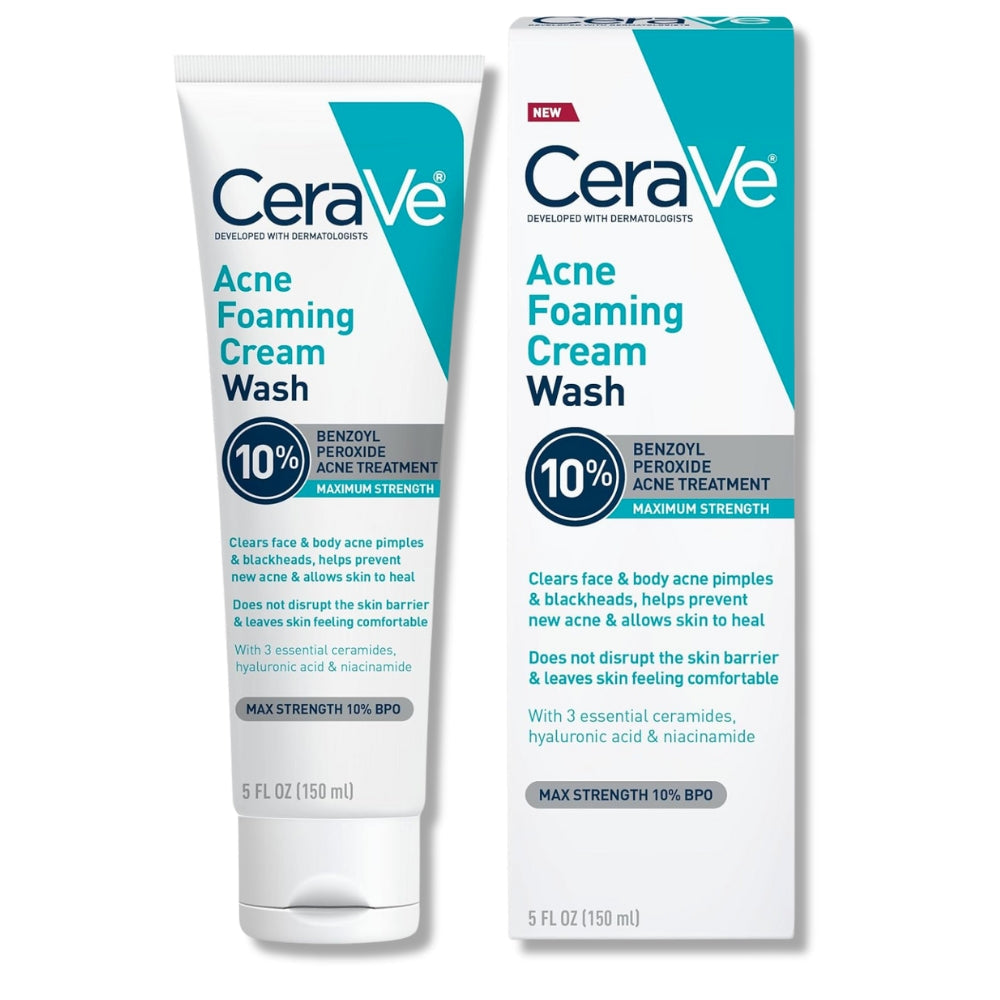 CeraVe Acne Foaming Cream Cleanser 4% BPO 150ml