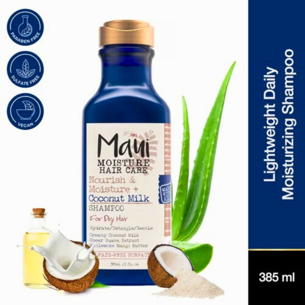 Maui Moisture Nourish & Moisture + Coconut Milk Shampoo 385ml