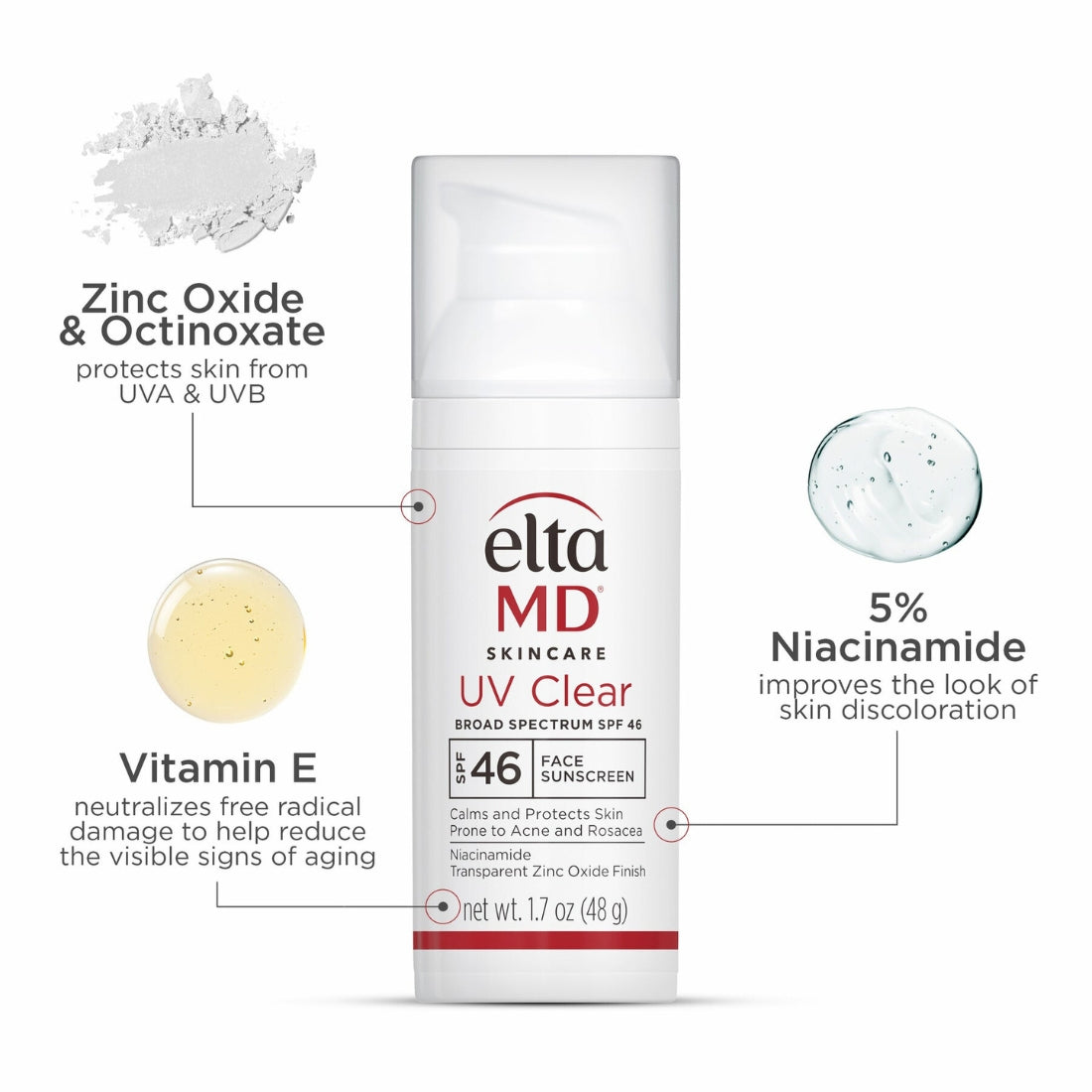 EltaMD UV Clear Broad-Spectrum SPF 46 Face Sunscreen