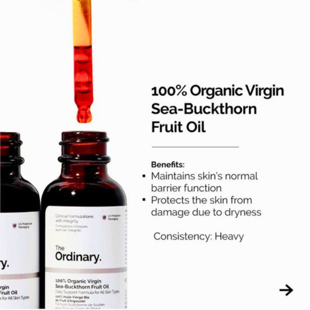 The Ordinary 100% Organic Virgin Sea-Buckthorn Fruit Oil 30ml The Ordinary
