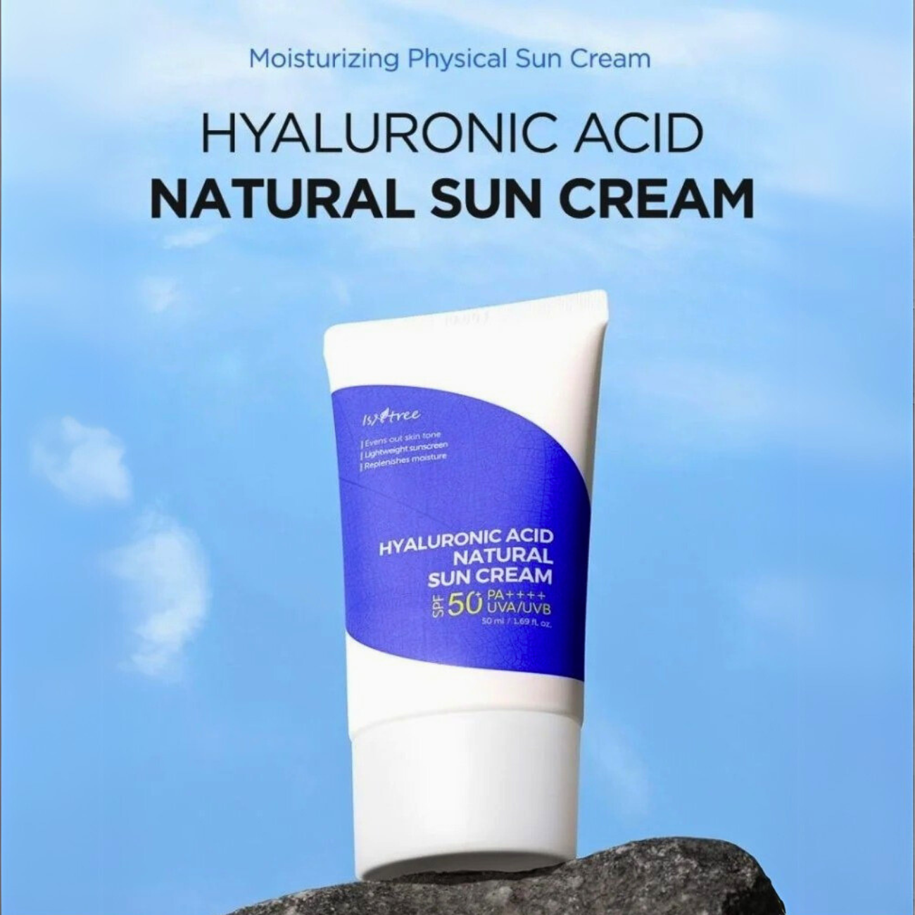 ISNTREE Hyaluronic Acid Natural Sun Cream SPF50+ PA++++ 50ml