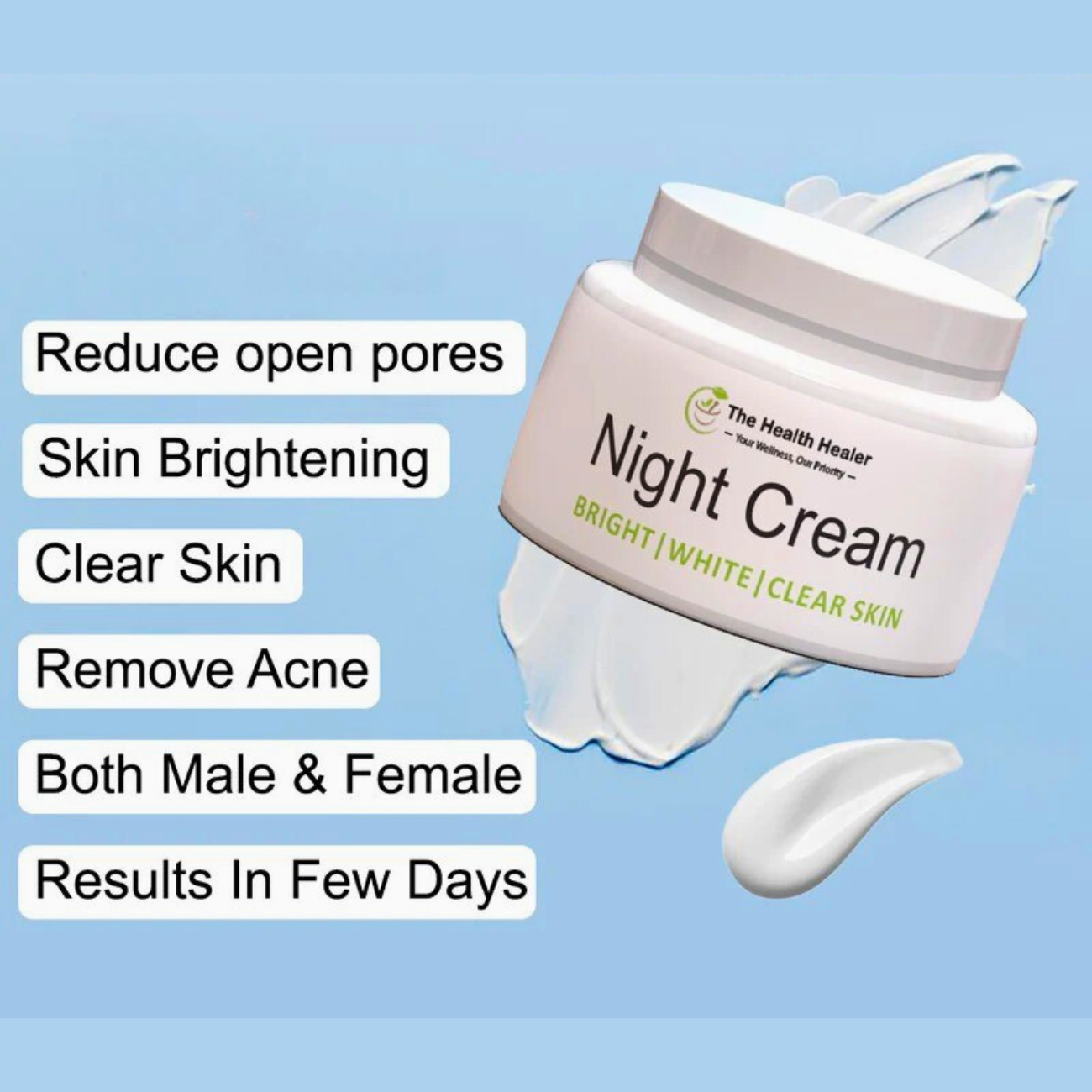 The Health Healer Night Cream Extreme Strong Whitening Cream Original