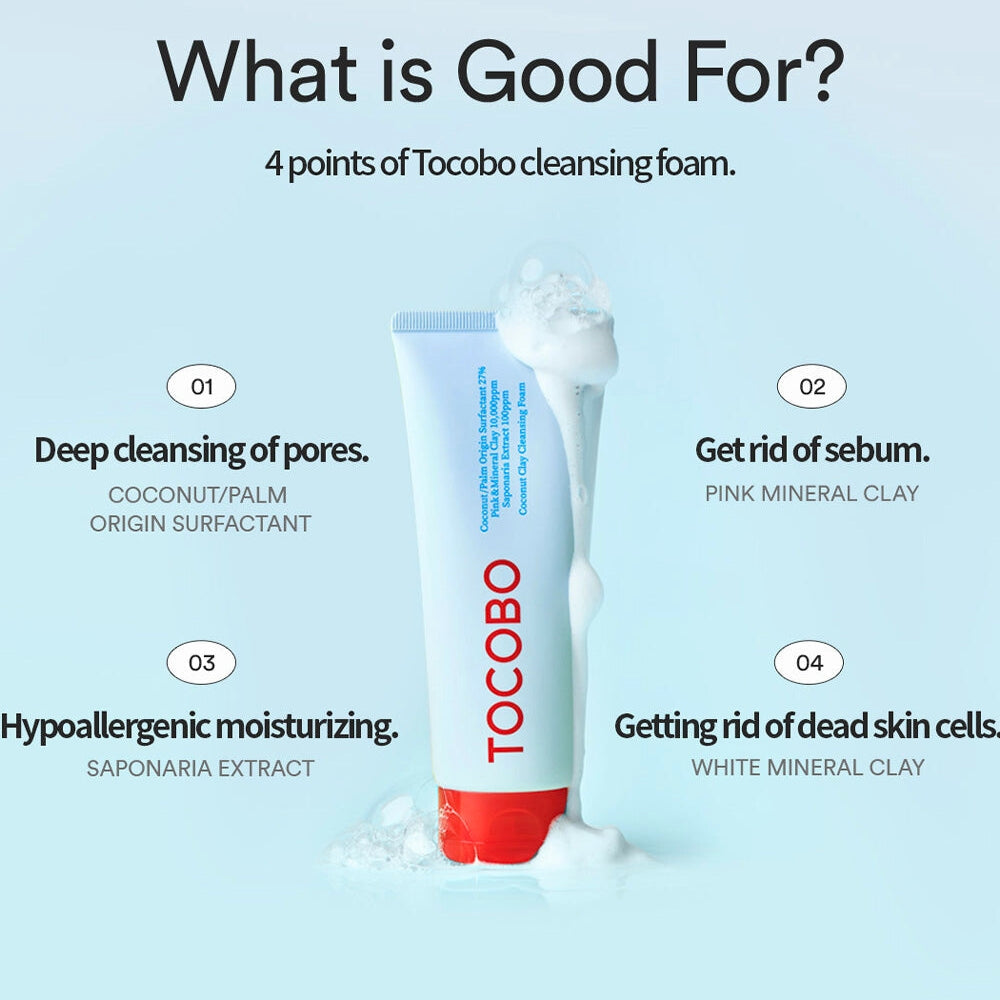 Tocobo Coconut Clay Cleansing Foam 150ml