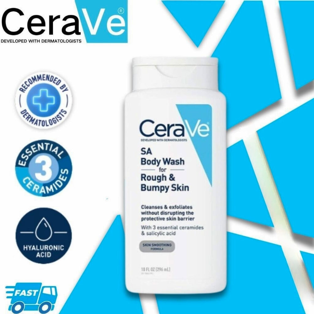 CeraVe SA Body Wash For Rough & Bumpy Skin 296ml