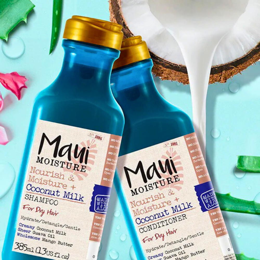 Maui Moisture Nourish & Moisture + Coconut Milk Shampoo 385ml