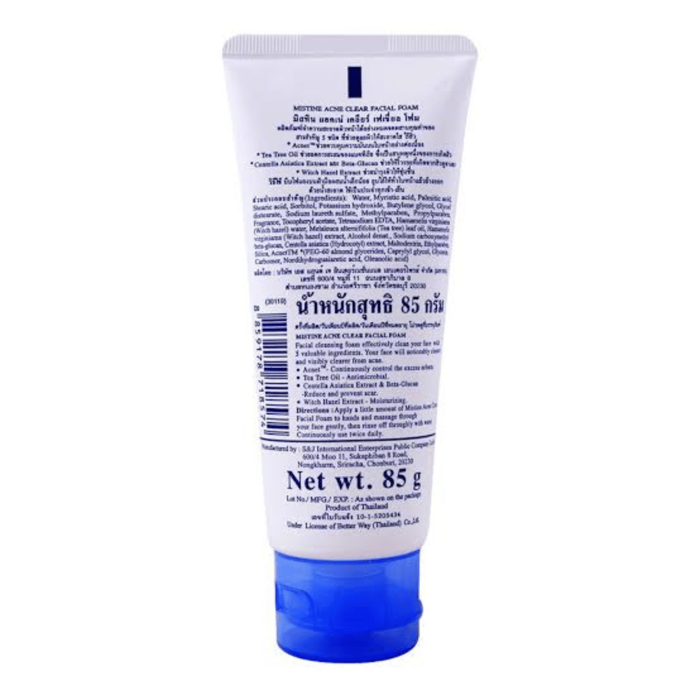 Acne Clear Face Wash Facial Foam 85 ml
