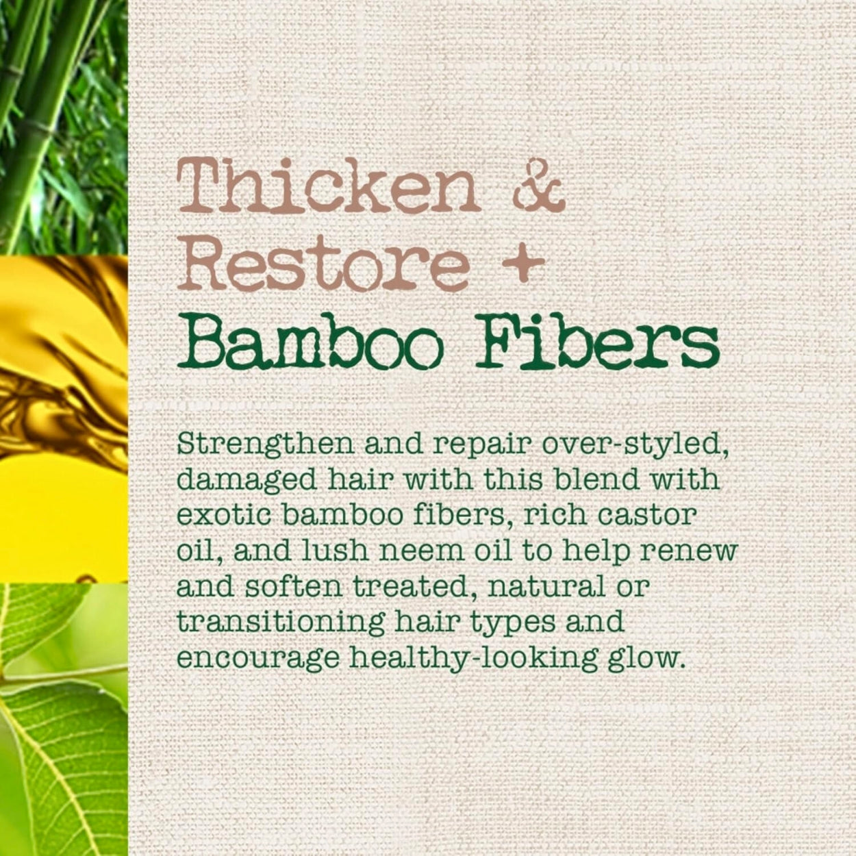 Maui Moisture Thicken & Restore + Bamboo Fiber Shampoo 385ml