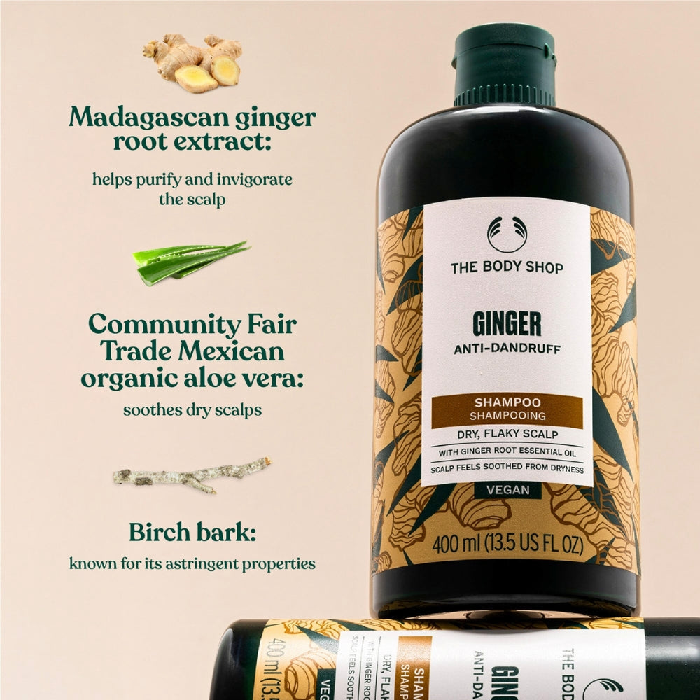 Body Shop Ginger Scalp Care Anti-Dandruff Shampoo 400ml The Body Shop