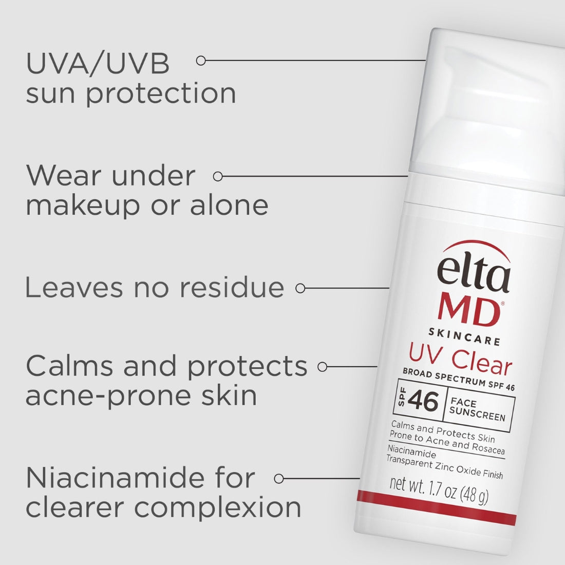 EltaMD UV Clear Broad-Spectrum SPF 46 Face Sunscreen