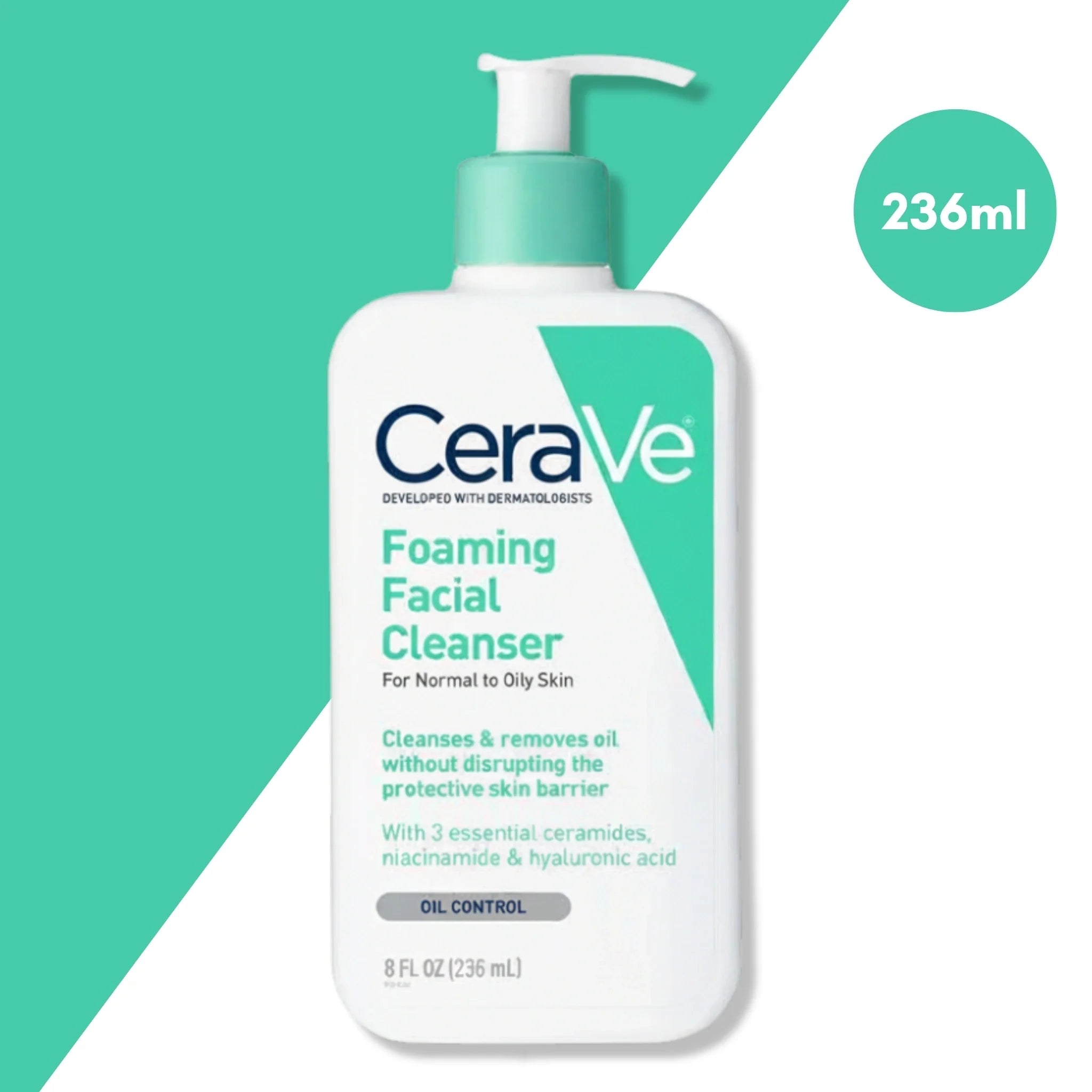 CeraVe Foaming Facial Cleanser for Oily Skin 236ml