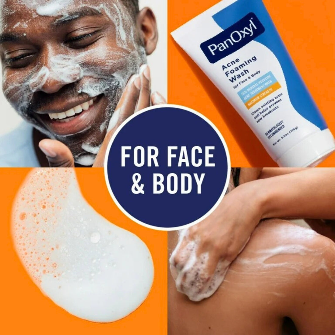 PanOxyl Acne Foaming Wash 10% Maximum Strength 156ml