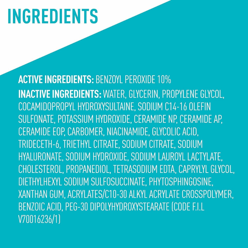 CeraVe Acne Foaming Cream Cleanser 4% BPO 150ml