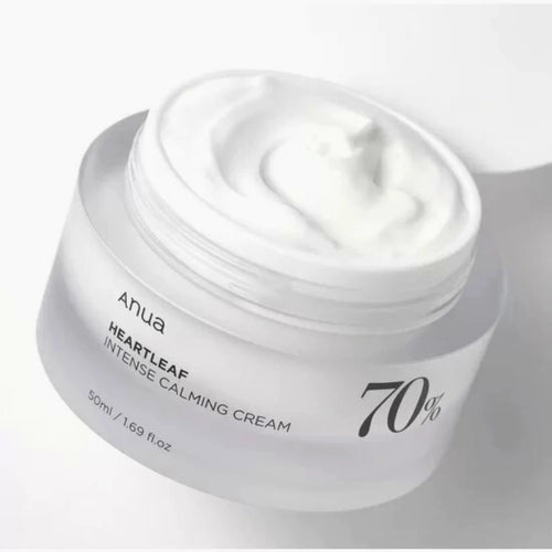Anua Heartleaf Intense Calming Cream jar on a white background