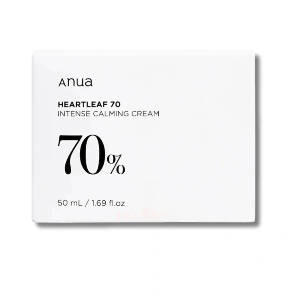 Anua Heartleaf 70 Intense Calming Cream packaging on a white background