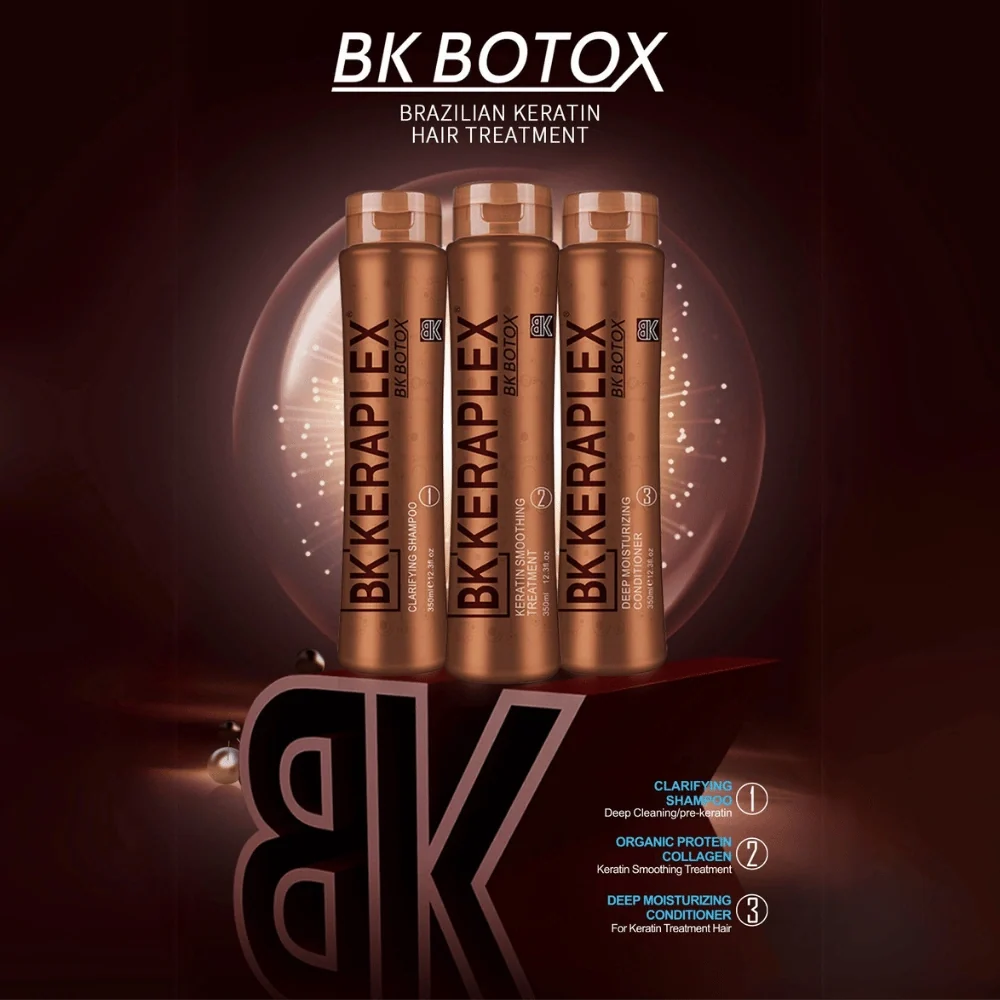 Brazilian BK Botox Professional Keratin Hair Treatment Kit 350ml Brazilian BK