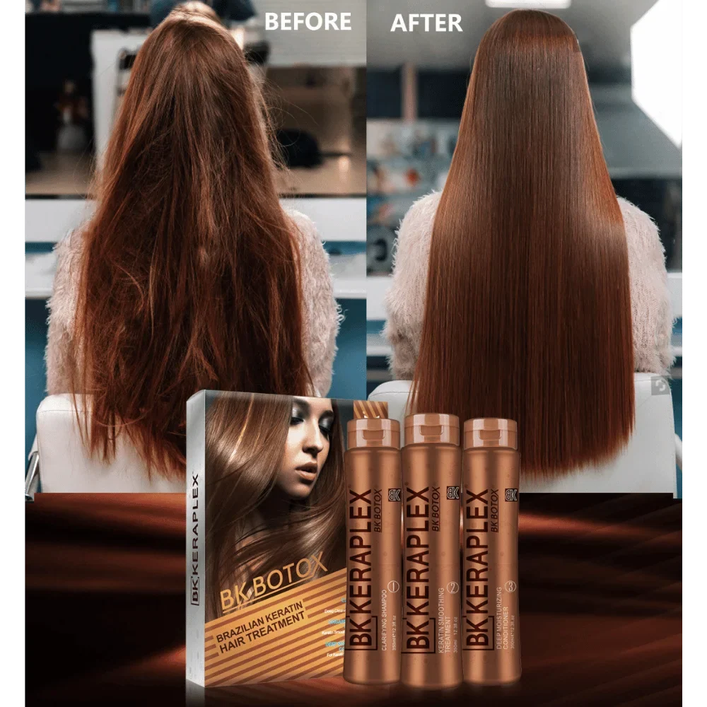 Brazilian BK Botox Professional Keratin Hair Treatment Kit 350ml Brazilian BK