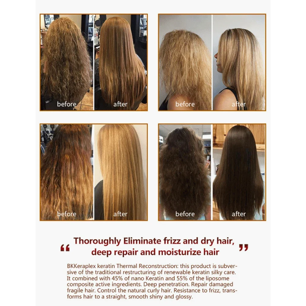 Brazilian BK Botox Professional Keratin Hair Treatment Kit 350ml Brazilian BK