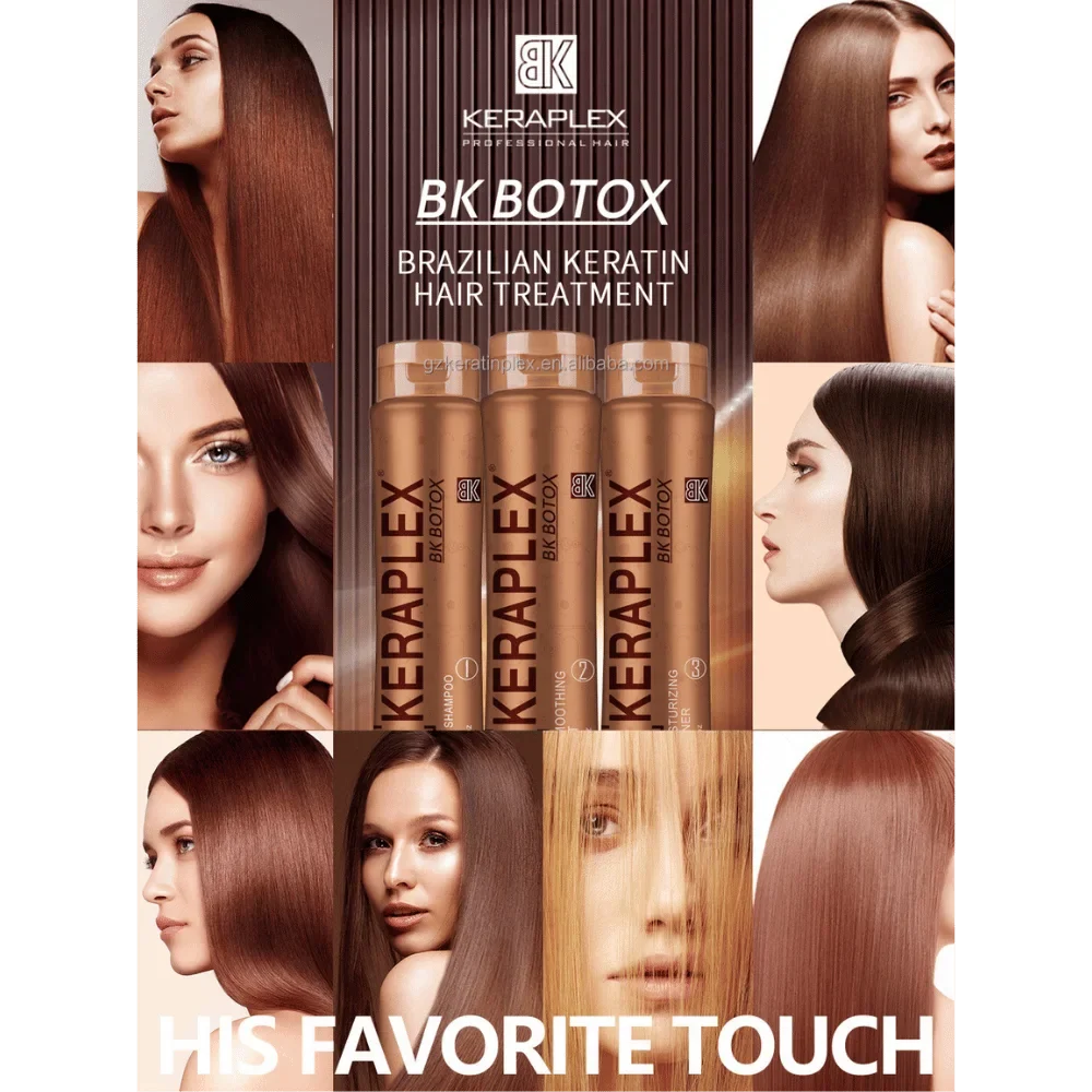 Brazilian BK Botox Professional Keratin Hair Treatment Kit 350ml Brazilian BK