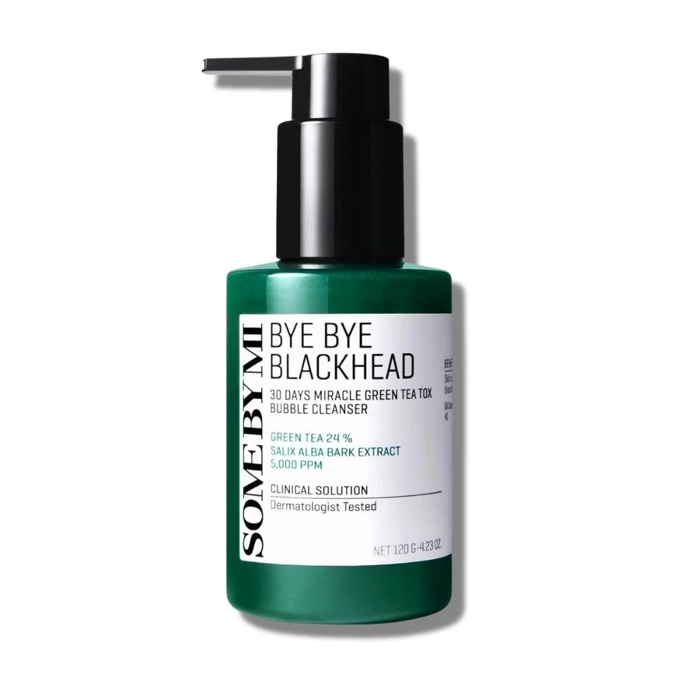 Bye Bye Blackhead 30 Days Miracle Green Tea Tox Bubble Cleanser Some By Mi