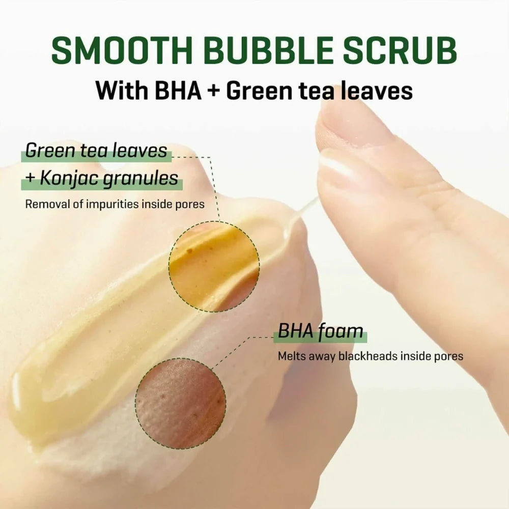 Bye Bye Blackhead 30 Days Miracle Green Tea Tox Bubble Cleanser Some By Mi