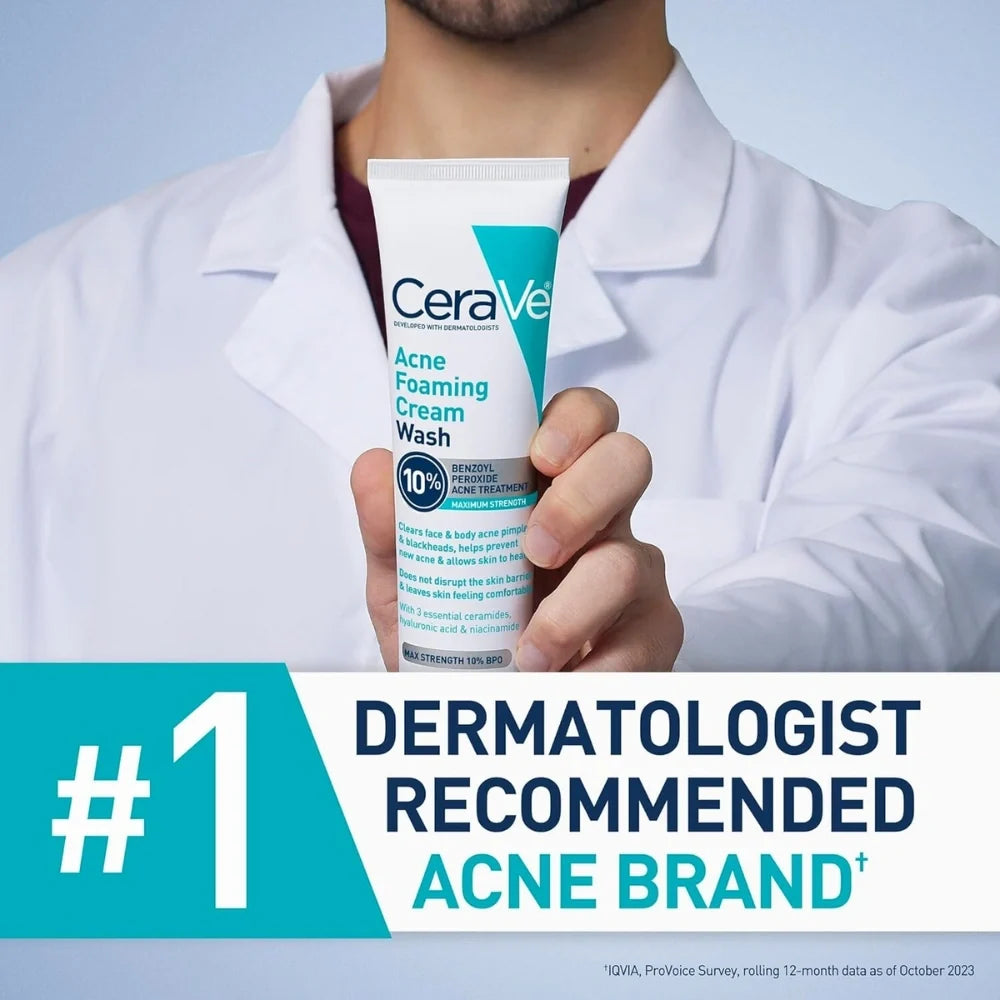 CeraVe Acne Foaming Cream Cleanser 4% BPO 150ml CeraVe