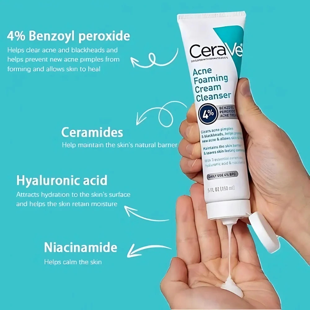 CeraVe Acne Foaming Cream Cleanser 4% BPO 150ml CeraVe