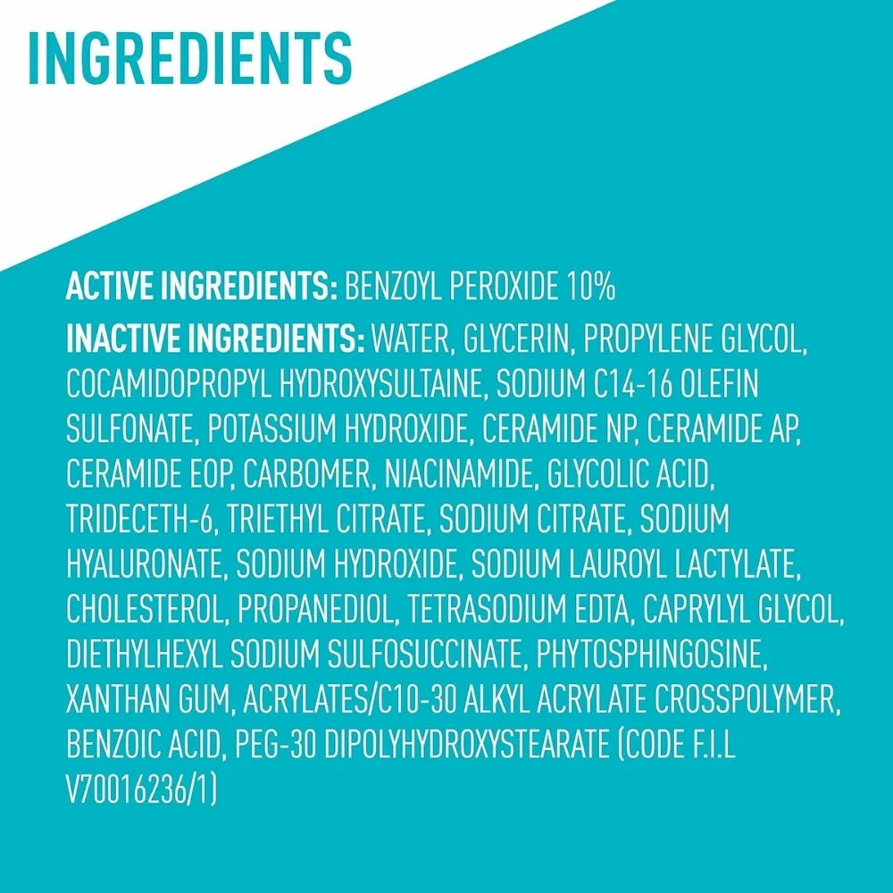 CeraVe Acne Foaming Cream Cleanser 4% BPO 150ml CeraVe