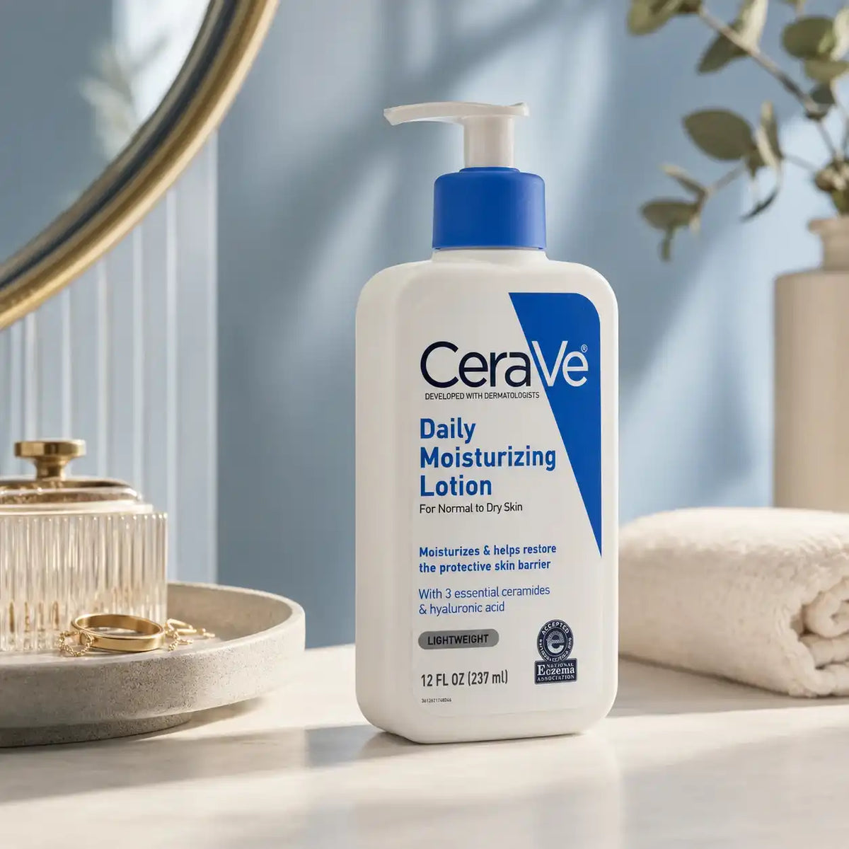 CeraVe Daily Moisturizing Lotion bottle photographed for Beausial Pakistan