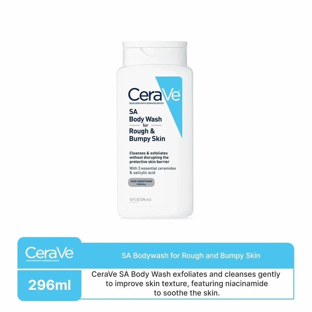 CeraVe SA Body Wash For Rough & Bumpy Skin 296ml CeraVe