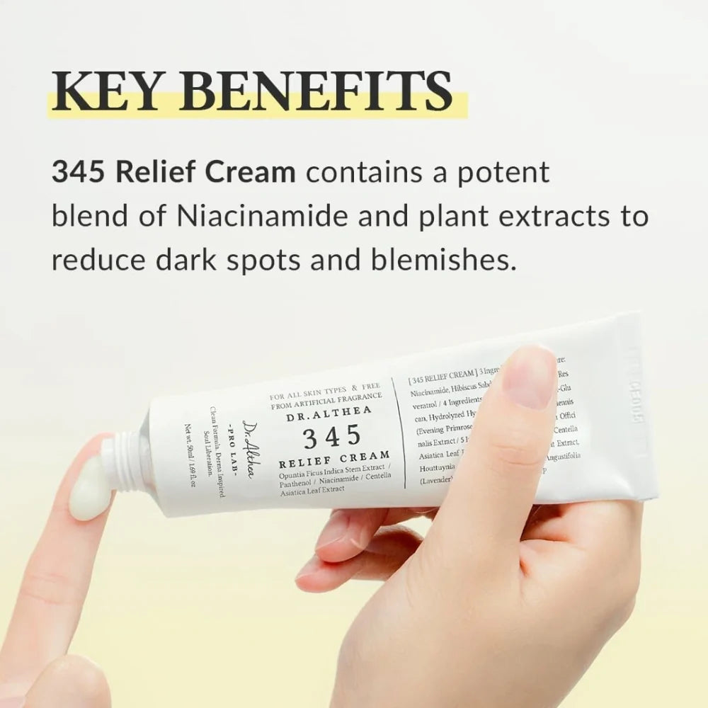 Dr Althea 345 Relief Cream 50ml Korean skincare Pakistan