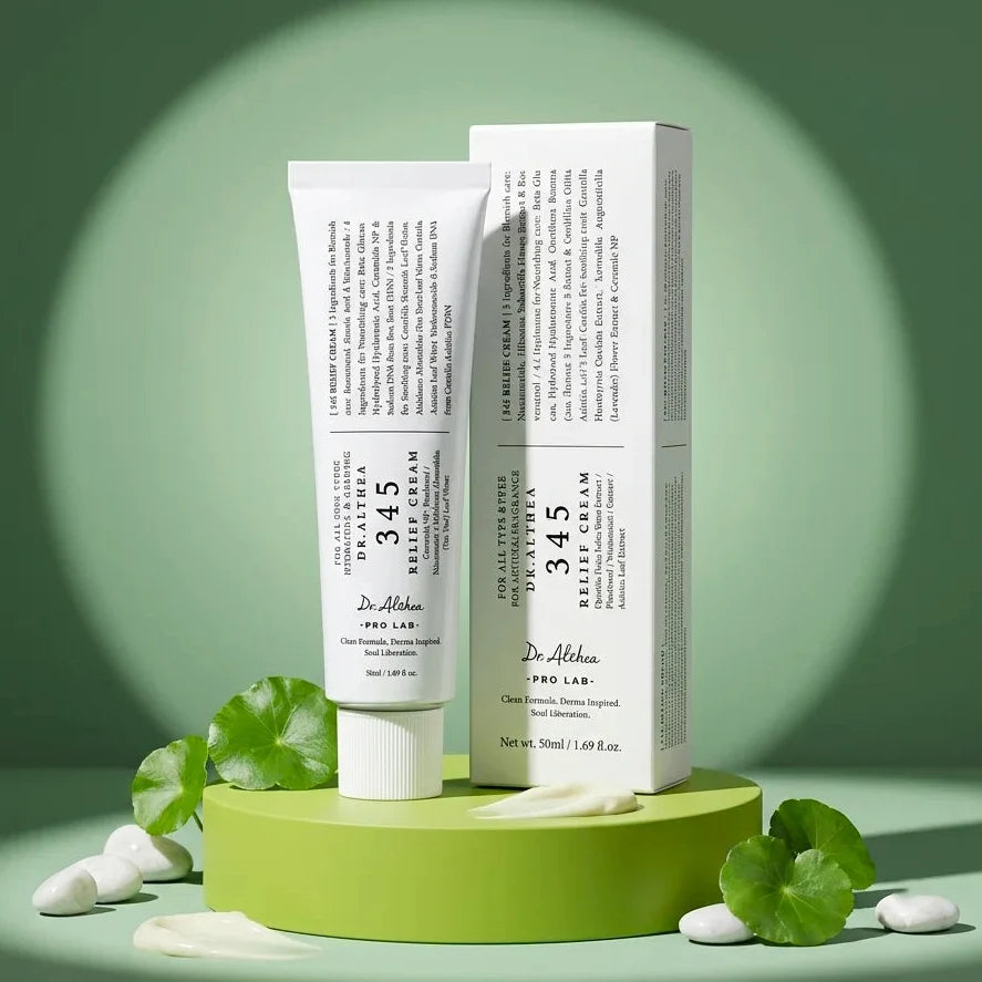 Lightweight Korean cream for redness hydration and barrier repair