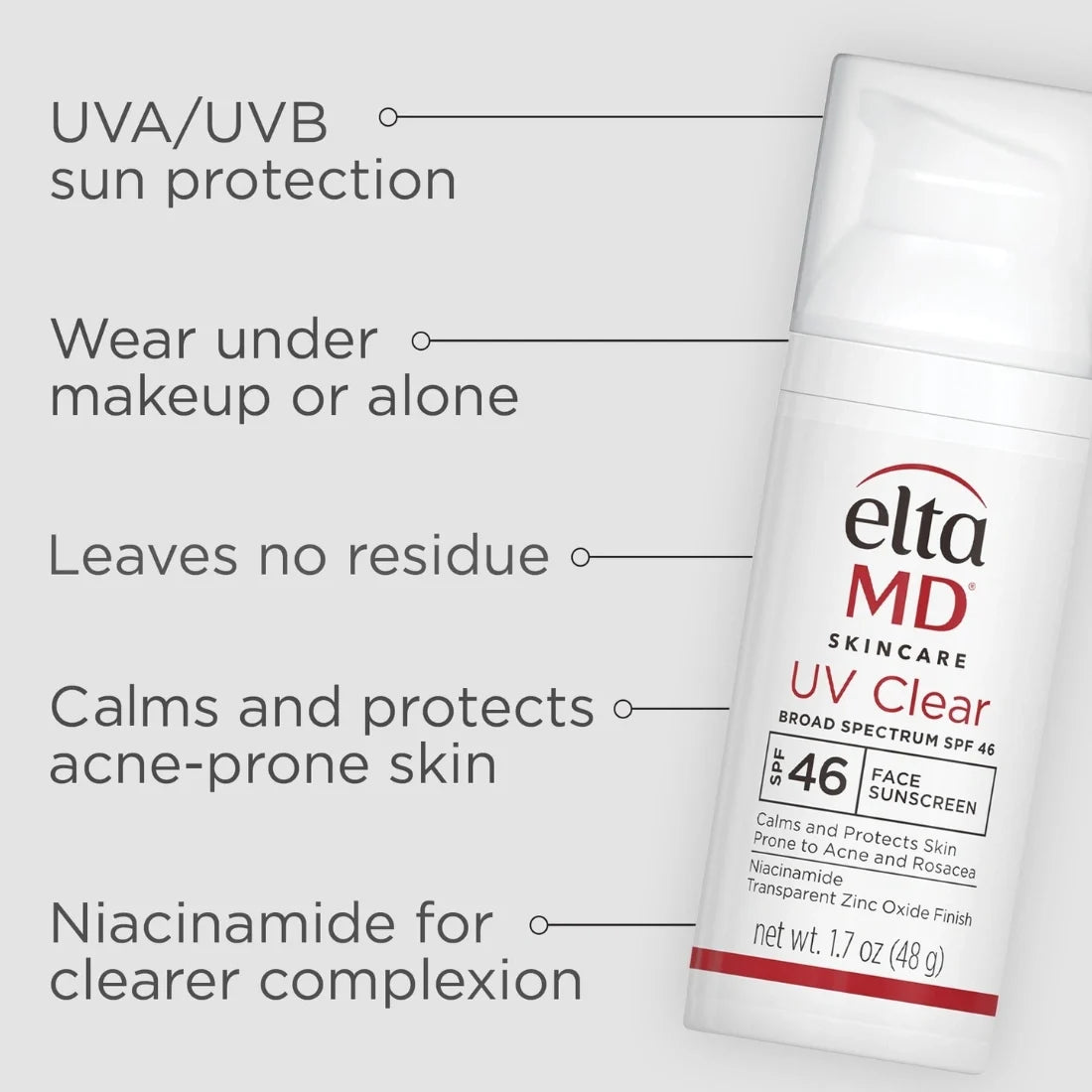 EltaMD UV Clear Broad-Spectrum SPF 46 Face Sunscreen EltaMD