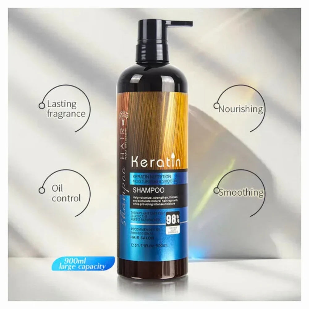 Keratin Sulfate-Free Straightening Shampoo 900ml Keratin