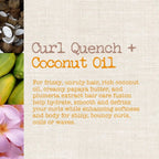 Thick curly hair hydration with Maui Moisture Curl Quench Shampoo