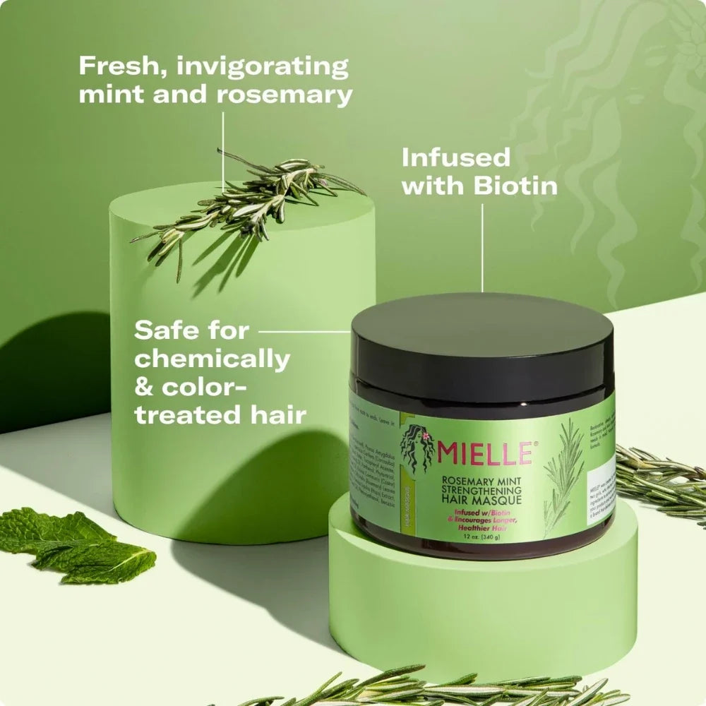 Mielle Rosemary Mint Strengthening Hair Masque 340g Mielle Organics