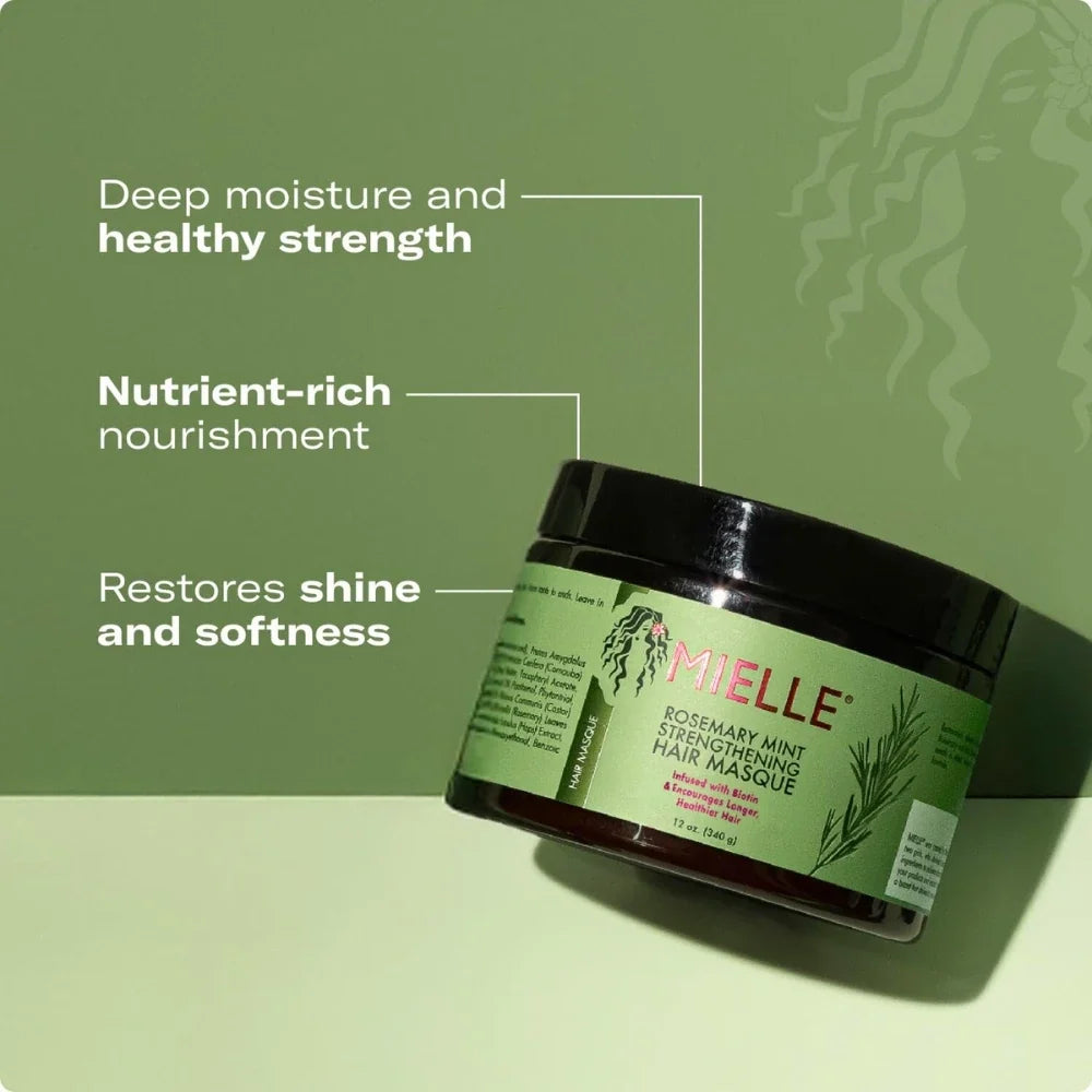 Mielle Rosemary Mint Strengthening Hair Masque 340g Mielle Organics