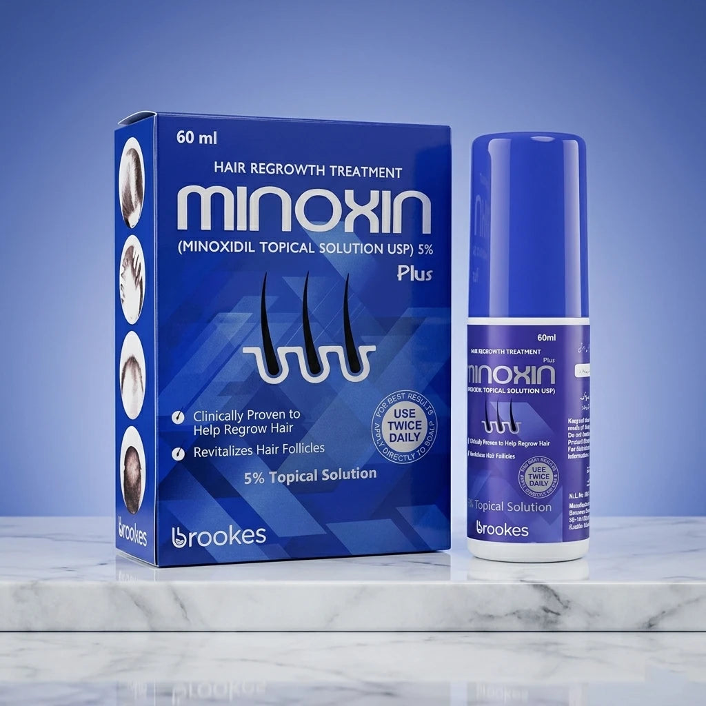 Minoxin 5% hair regrowth spray with box for men and women