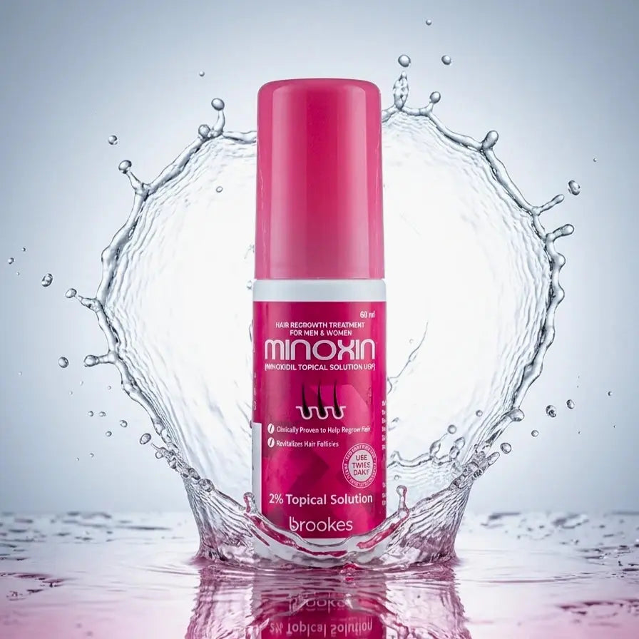 Minoxin hair spray for Pakistan heat and hair fall