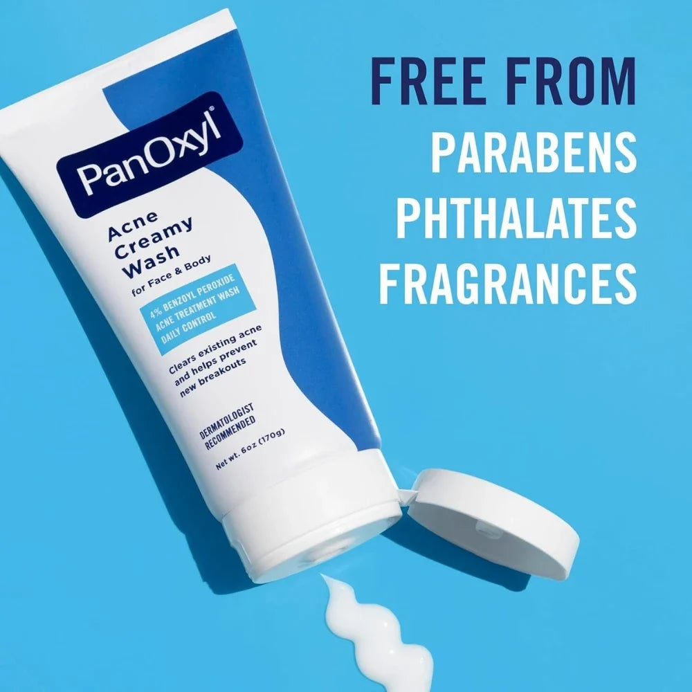 PanOxyl Acne Creamy Wash 4% Daily Control 170g PanOxyl