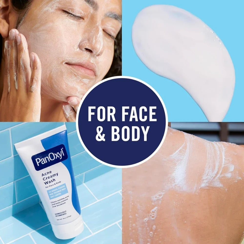 PanOxyl Acne Creamy Wash 4% Daily Control 170g PanOxyl