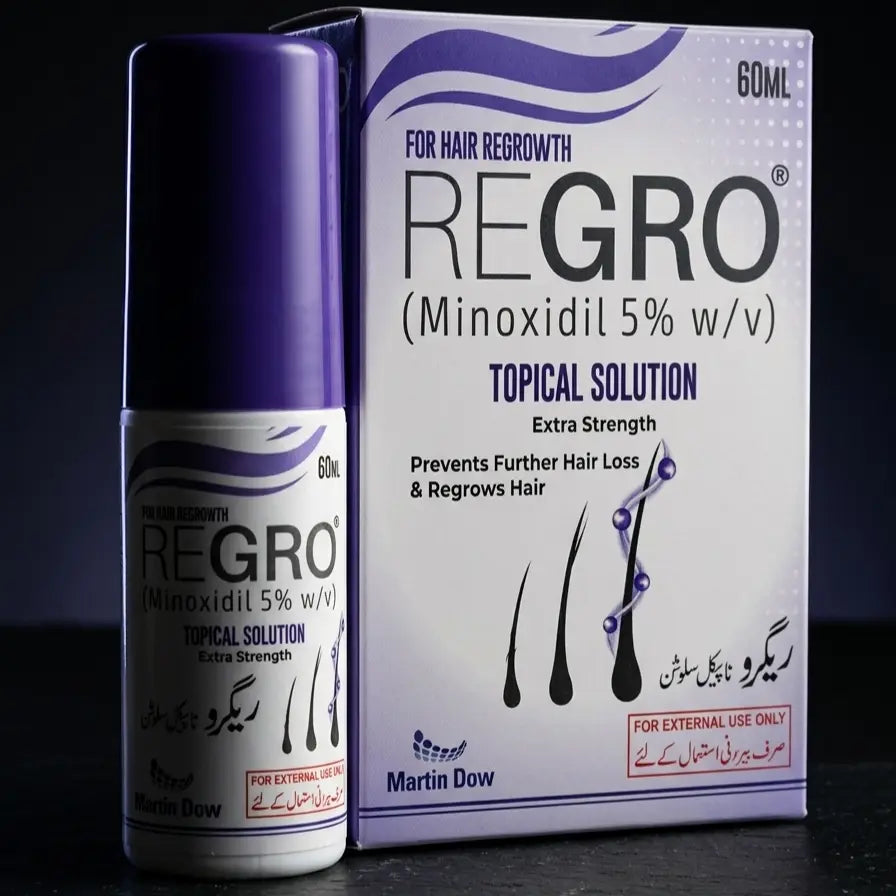 Regro Minoxidil 5 price in Pakistan 60ml hair regrowth solution