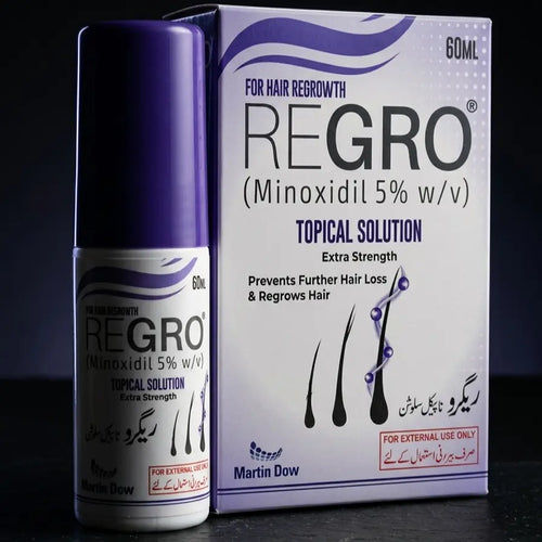 Regro Minoxidil 5 price in Pakistan 60ml hair regrowth solution