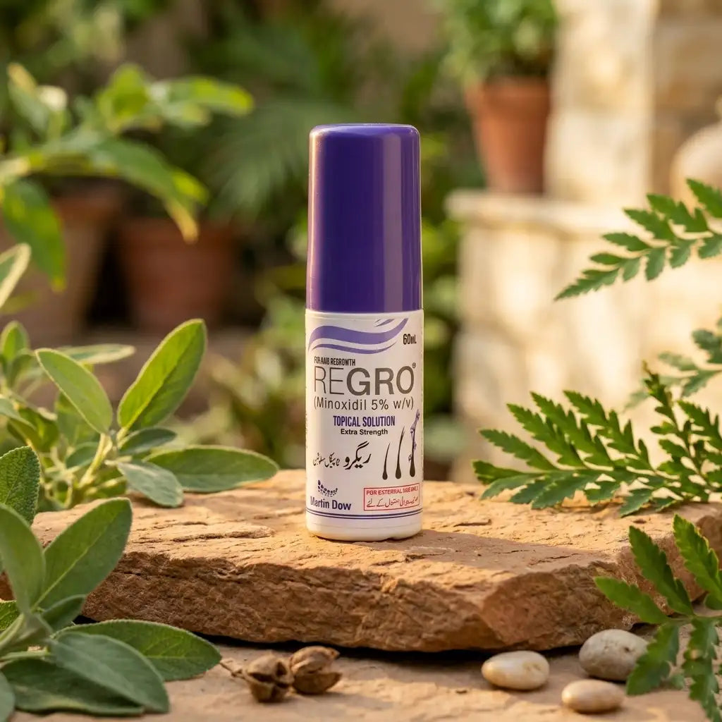Regro Minoxidil 5% solution for thinning hair and hair fall