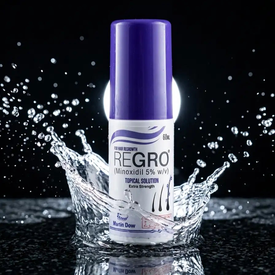 Regro Minoxidil 5 for men with thinning hair in Pakistan