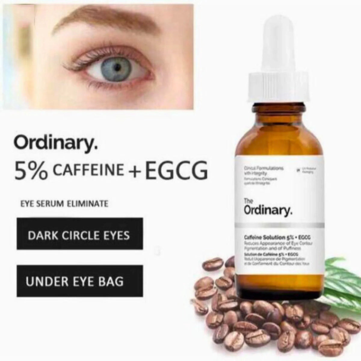 The Caffeine Solution 5% + EGCG Eye Serum 30ml The Ordinary