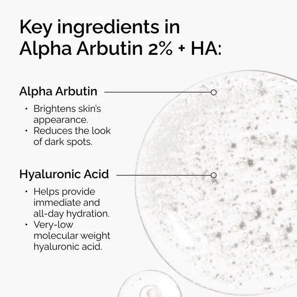 Brightening alpha arbutin serum for dark spots and uneven tone