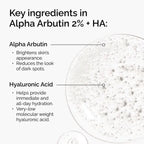 Brightening alpha arbutin serum for dark spots and uneven tone