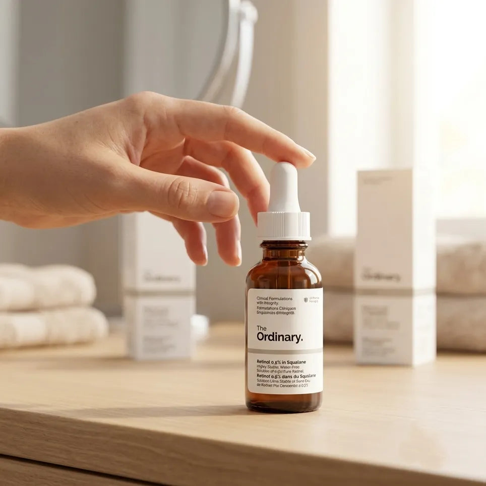 Water-free retinol serum with squalane 30ml bottle